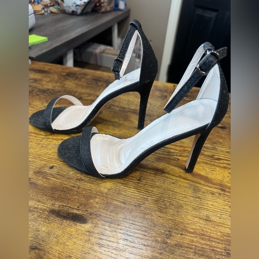 Elegant Black High Heel Sandals